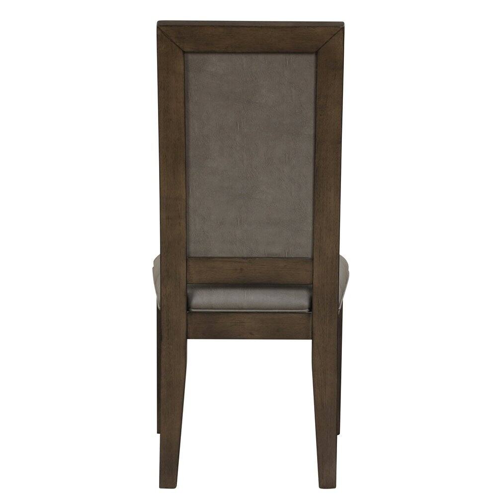 Back. New Classic Furniture - Cityscape Dining Chair-Walnut (Set of 2) - Brown.