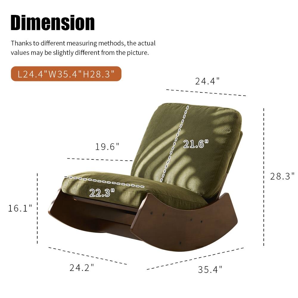 Dimension

Thanks to different measuring methods, the actual values may be slightly different from the picture.

L24.4"W35.4"H28.3"