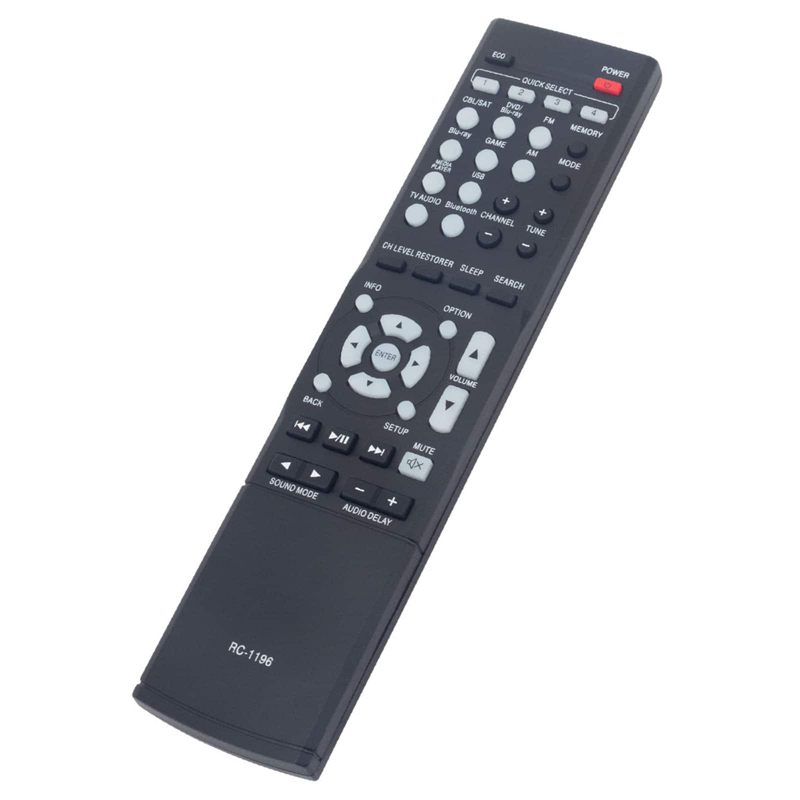 ALLIMITY - Replacement Remote Control RC-1196, Fit for Denon Receiver AVR-S500BT AVR-X510BT AVR-X520BT - Black
