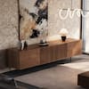 Front. luck idea - 70.87" TV Stand,tv console Suitable for TVs up to 70 inches. - Walnut color.