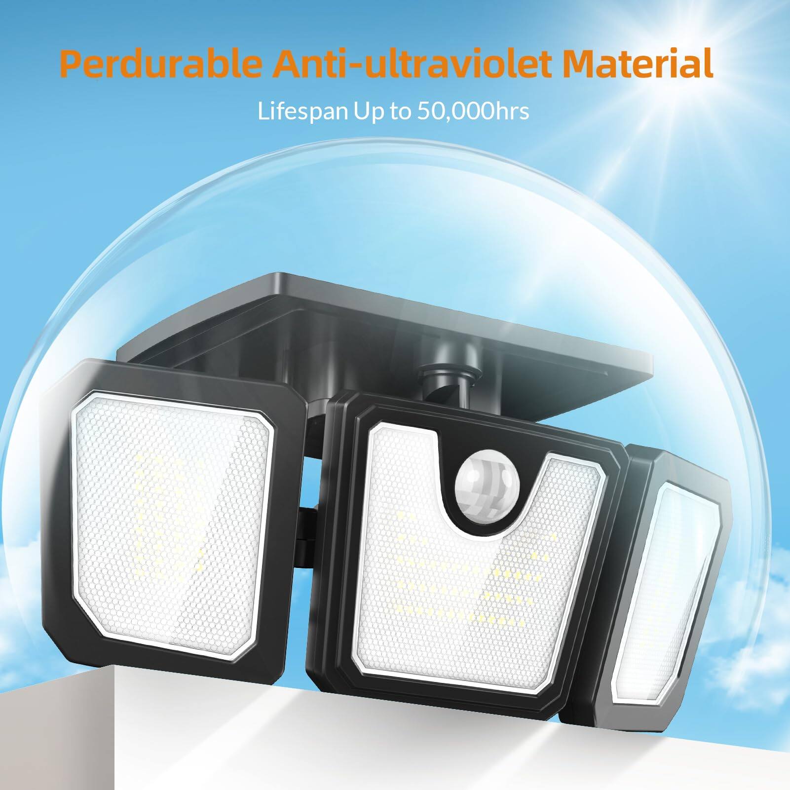 Perdurable Anti-ultraviolet Material  
Lifespan Up to 50,000hrs