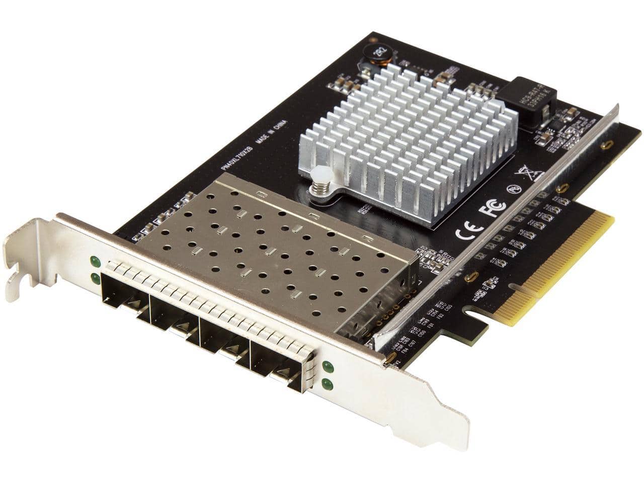StarTech.com - StarTech PEX10GSFP4I - 4 Port 10Gb SFP+ NIC, Intel XL710 PCIe