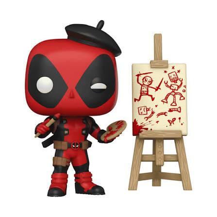 Angle. Funko - Marvel: Deadpool Series - Artist Deadpool #887 GameStop Exclusive Vinyl Bobble-Head Figure.