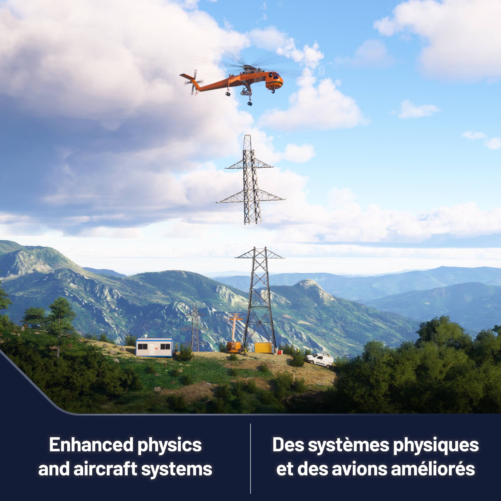 Enhanced physics and aircraft systems  
Des systèmes physiques et des avions améliorés