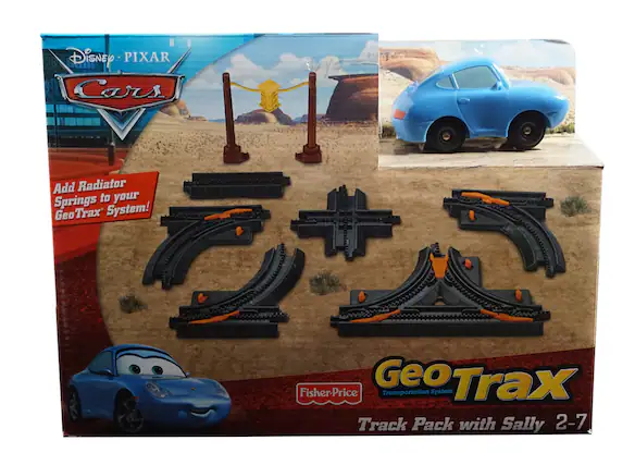 Disney PIXAR Cars
Add Radiator Springs to your GeoTrax System!
GeoTrax Fisher-Price Transportation System Track Pack with Sally 2-7