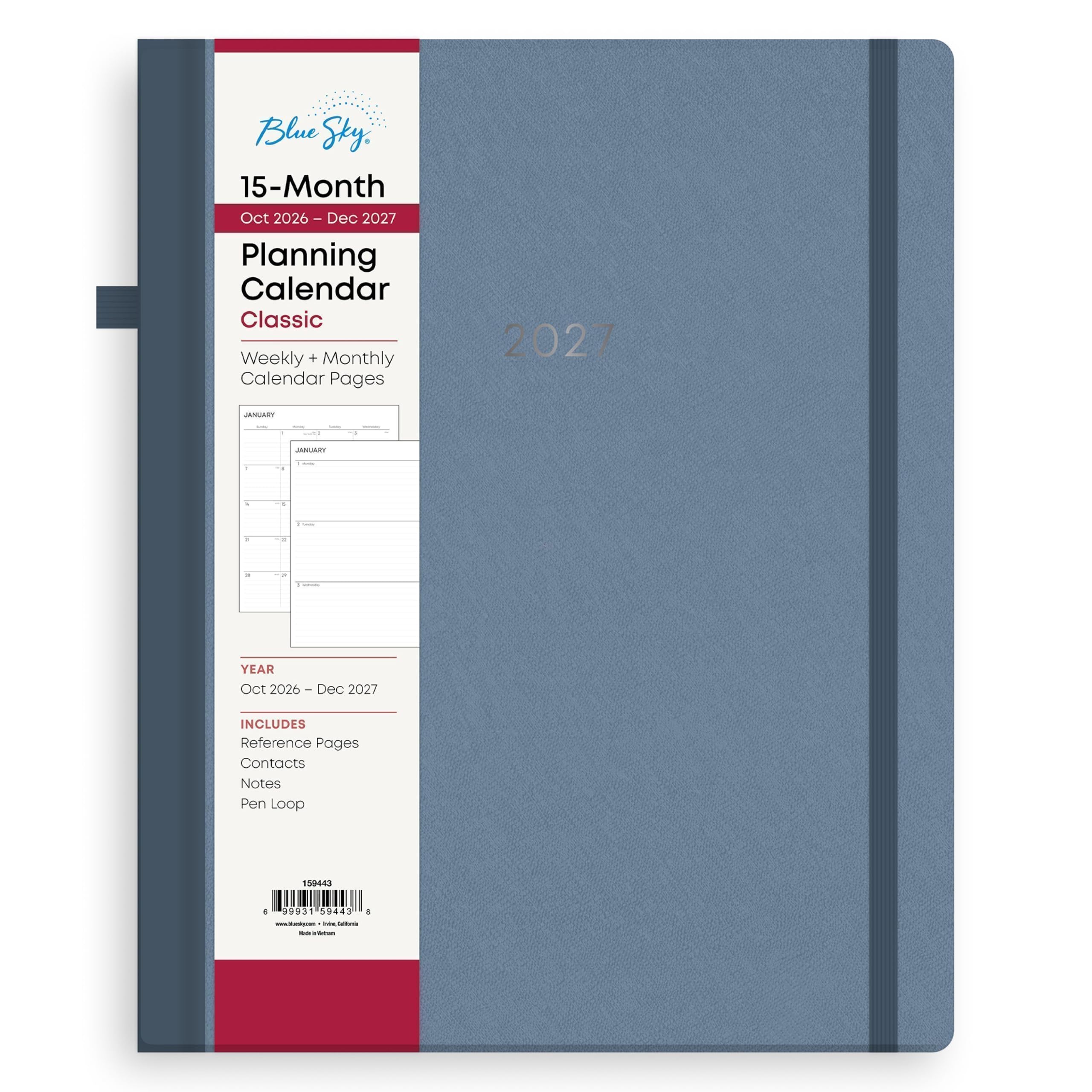 Blue Sky 2027 15 Month Weekly & Monthly Planner, 8