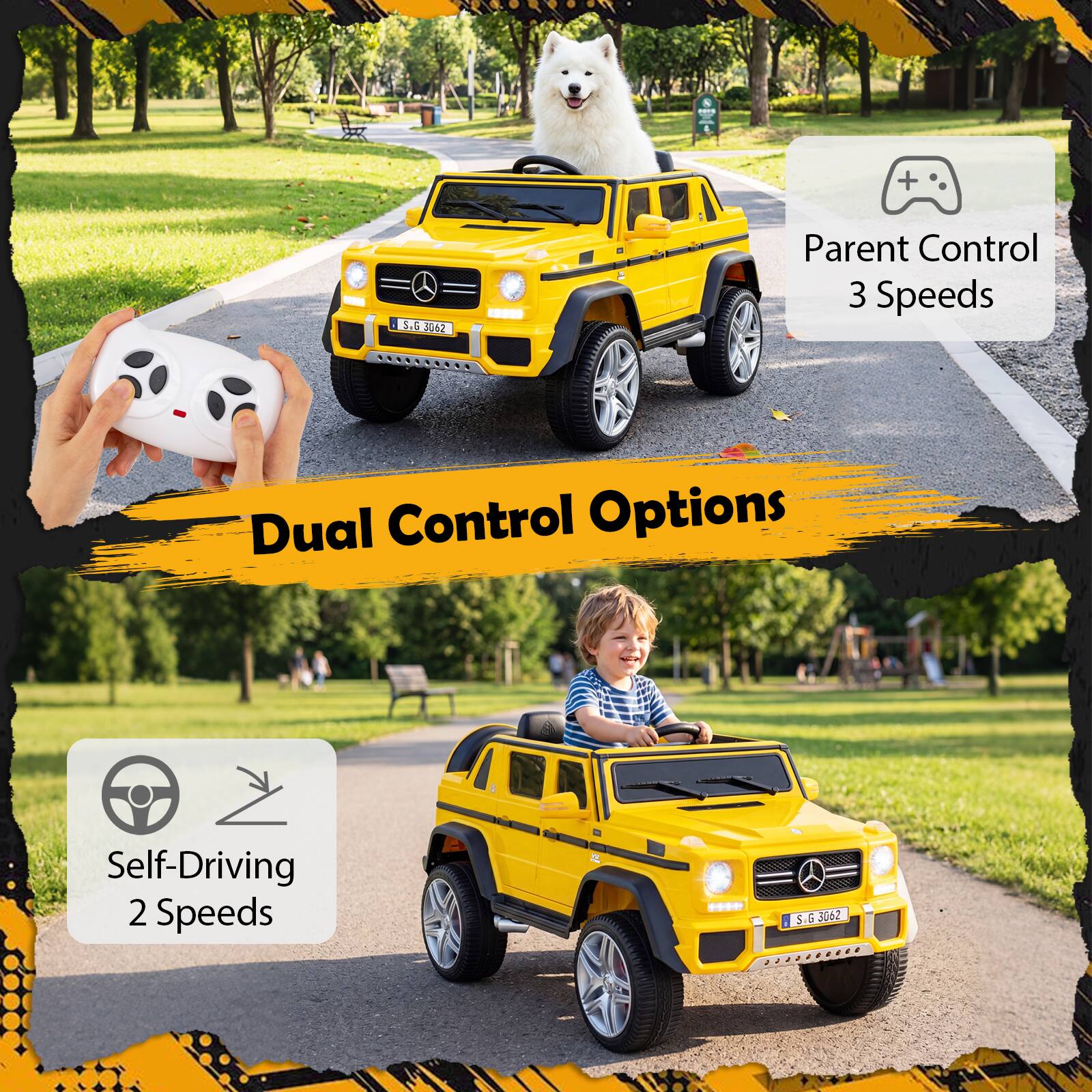 4 + 1 S.C JUn2 Parent Control 3 Speeds Dual Control Options Self-Driving 2 Speeds - S-G.3062 S.5