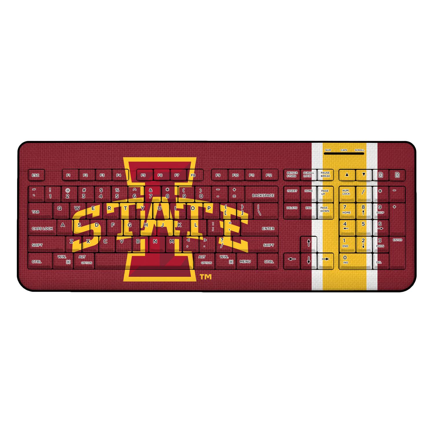 Keyscaper - Iowa State Cyclones Wireless USB Keyboard - Multicolor