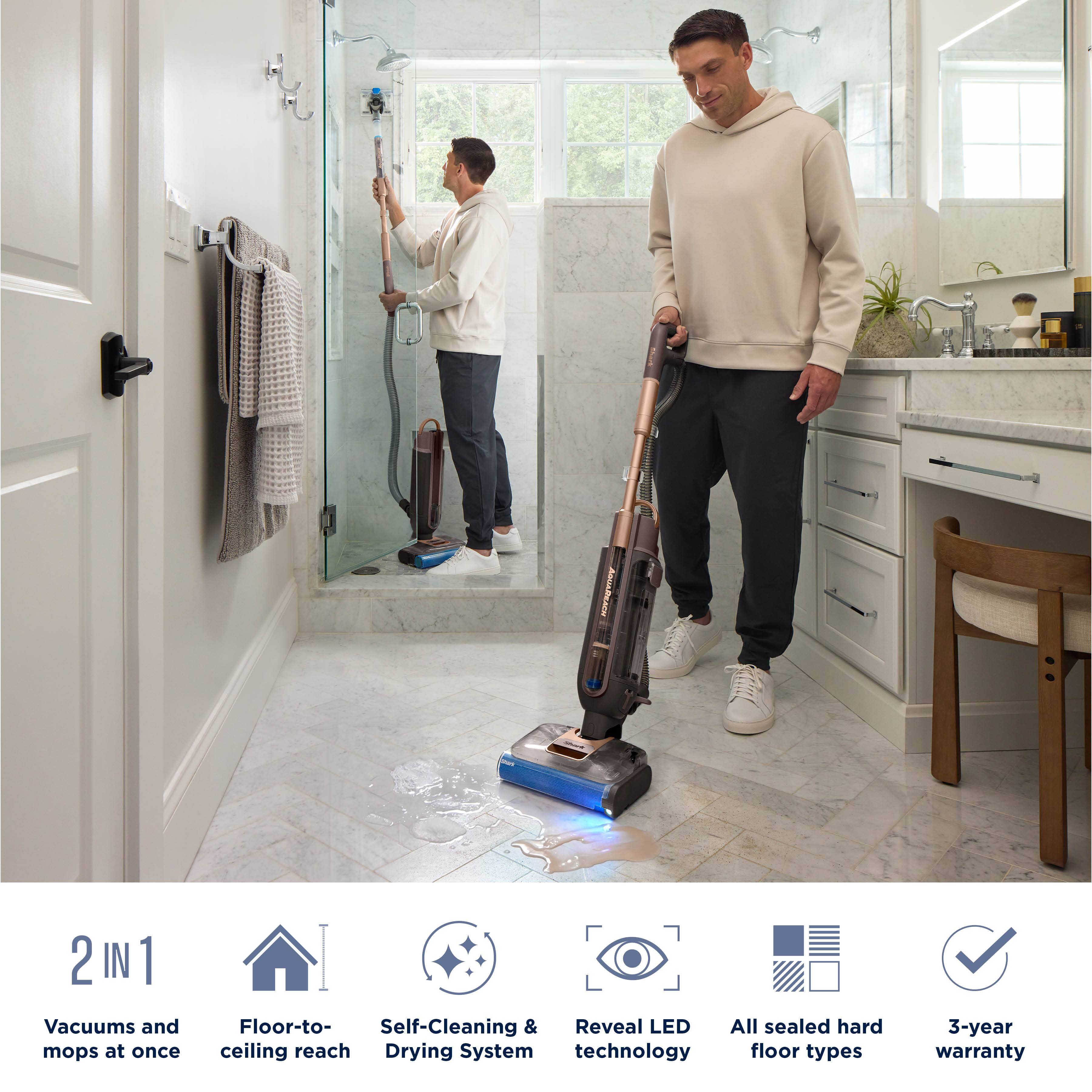 2 IN 1  
Vacuums and mops at once  
Floor-to-ceiling reach  
Self-Cleaning & Drying System  
Reveal LED technology  
All sealed hard floor types  
3-year warranty