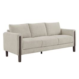 Hawken Boucle Fabric Sofa by Modway - Parchment Espresso