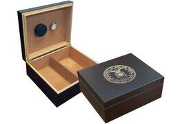Prestige - Air Force Cigar Humidor (Black) - Rich Solid Black Finish