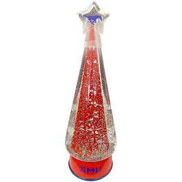 Santa's Workshop - SMU Mustangs 12" Tree Globe - Red