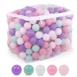 BalanceFrom Fitness - 2.3" Crush Proof Play Pit Balls w/Storage Bag, 400 Count - Multicolor