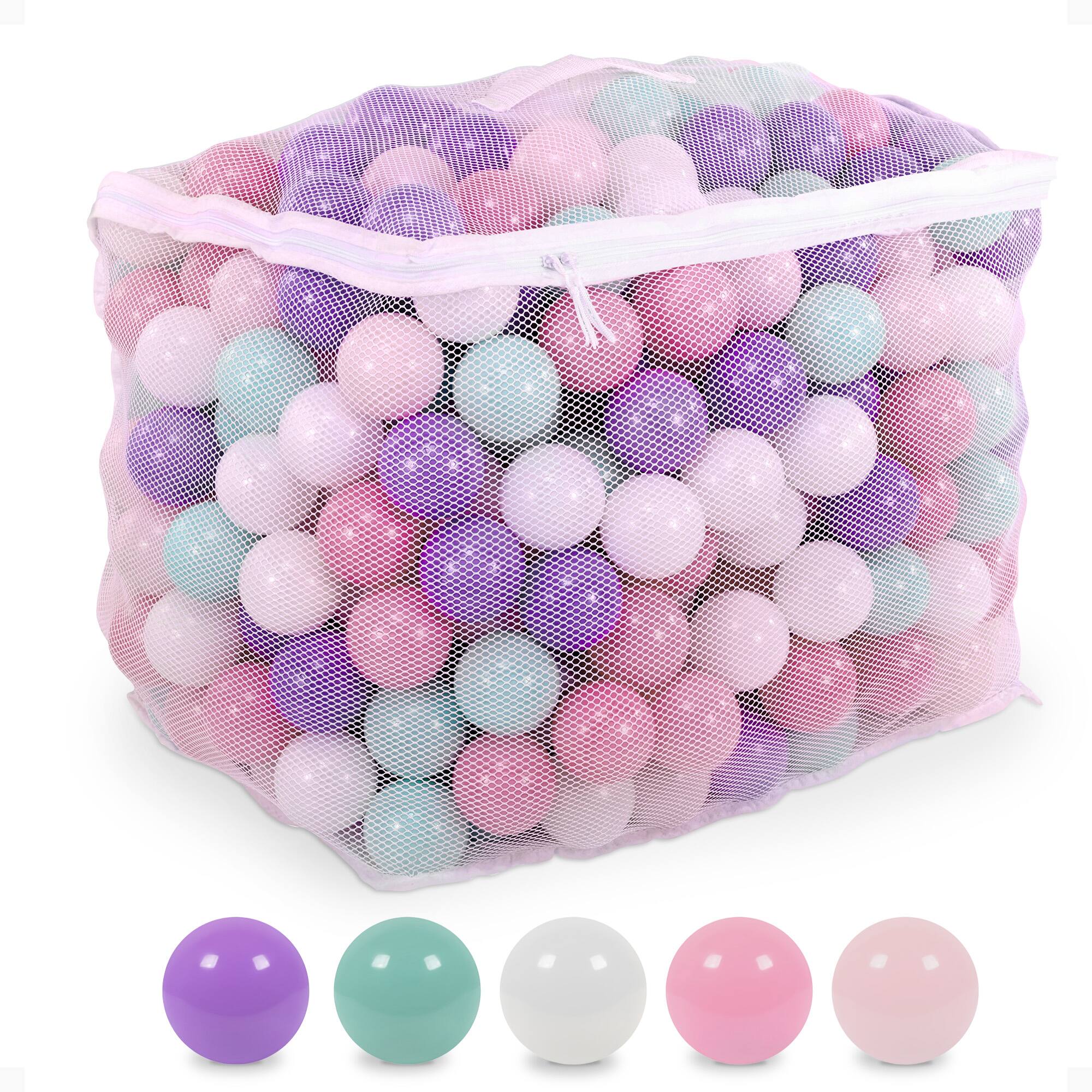 Front. BalanceFrom Fitness - BalanceFrom Fitness 2.3" Crush Proof Play Pit Balls w/Storage Bag, 400 Count - Multicolor.