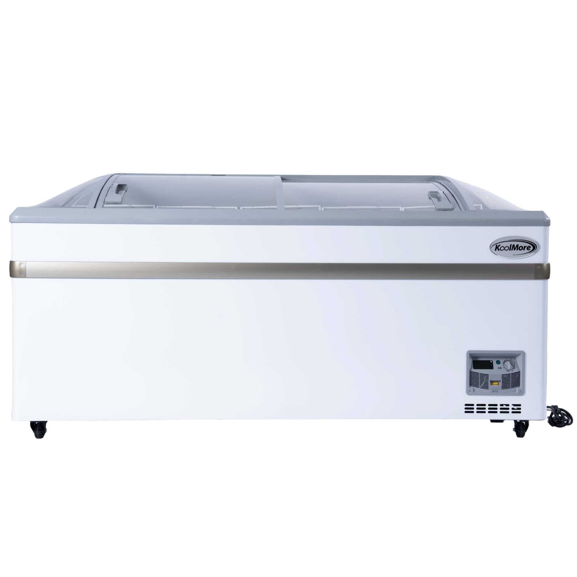 Angle. Koolmore - 65 Inch Manual Defrost Island Chest Freezer 16 cu. ft. Capacity in White - White.