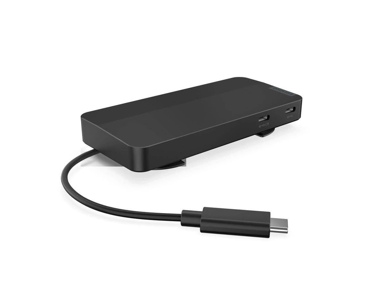 Alt View 2. Lenovo - Lenovo USB-C Dual Display Travel Dock with Adapter.