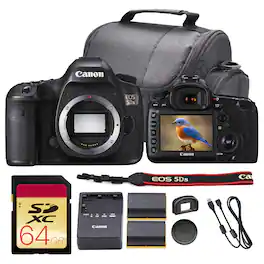 Canon - EOS 5DS DSLR Camera (0581C002) + 64GB Card + Battery + More