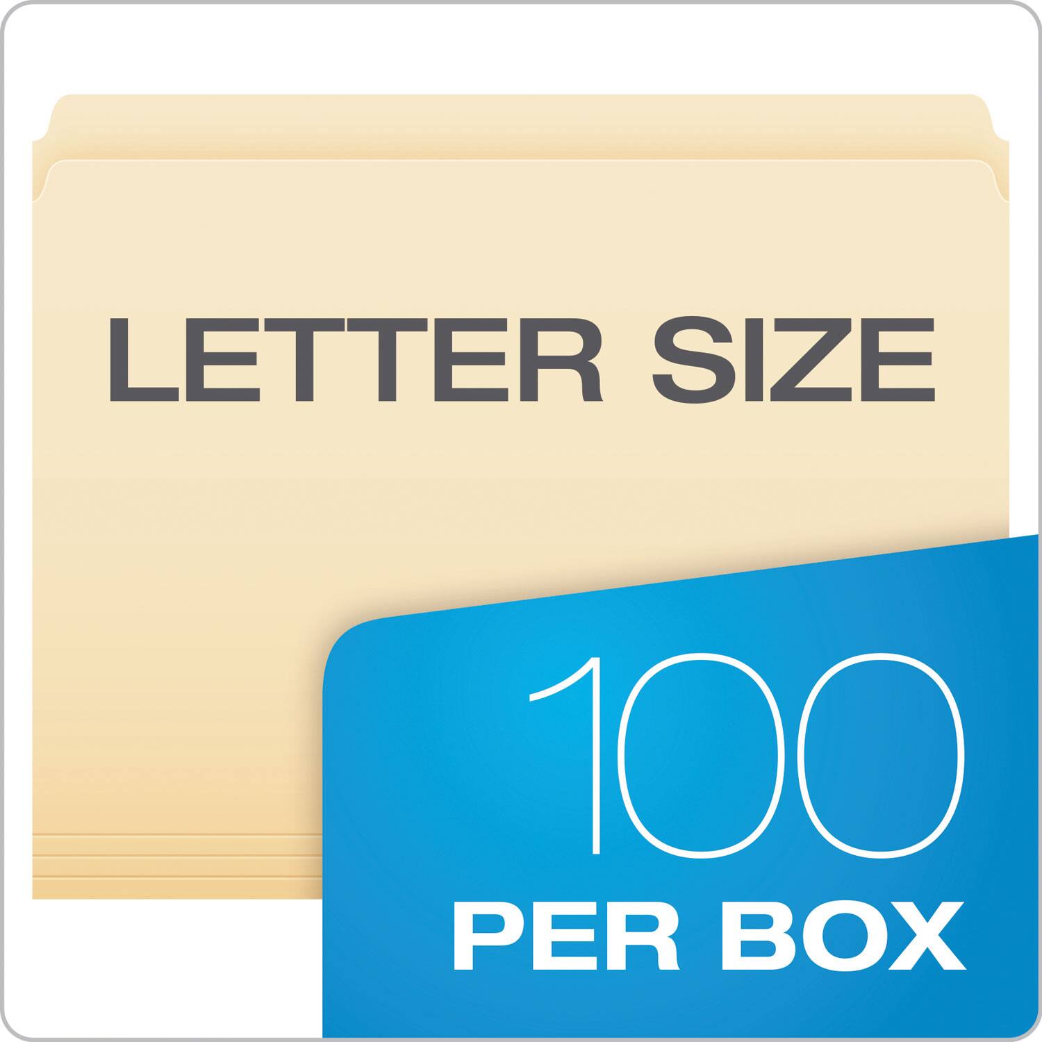 LETTER SIZE  
100 PER BOX