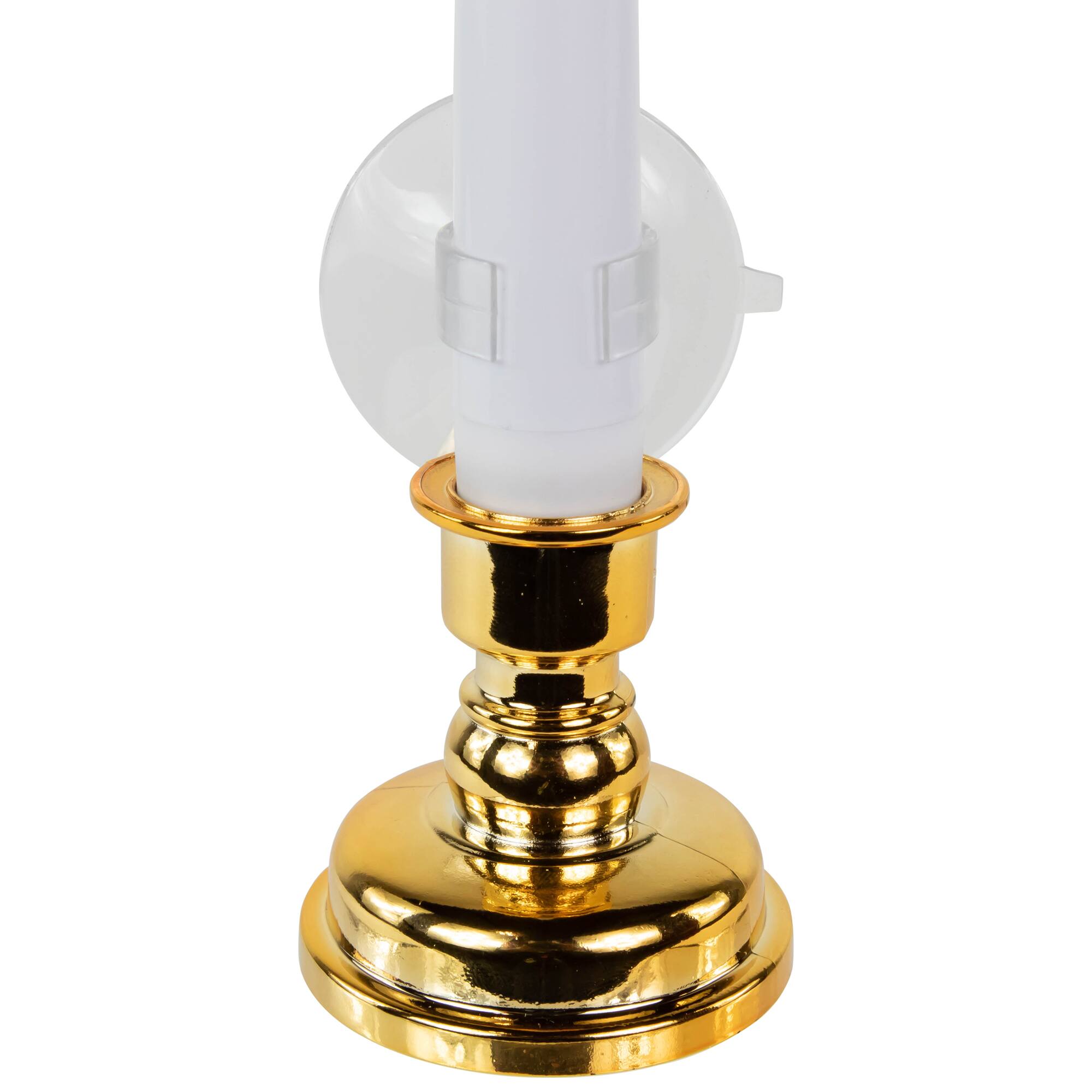 Alt View 6. Northlight - Single Light Window Candles with Remote and Timer - 10" - White - Set of 6 - White.
