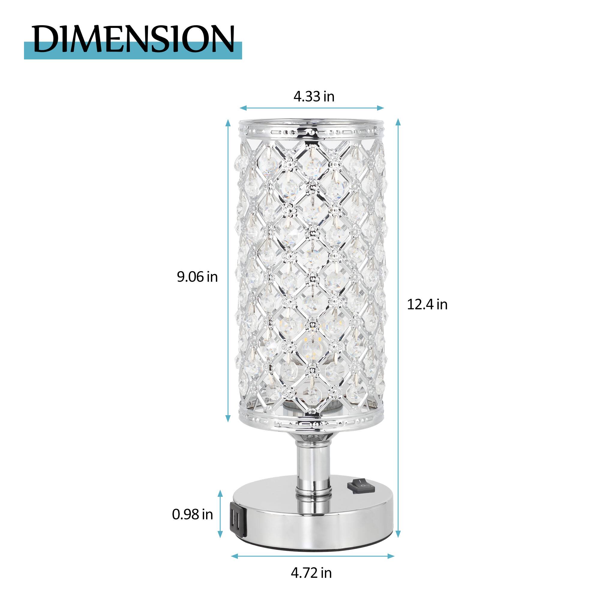 DIMENSION  
4.33 in  
9.06 in  
12.4 in  
0.98 in  
4.72 in