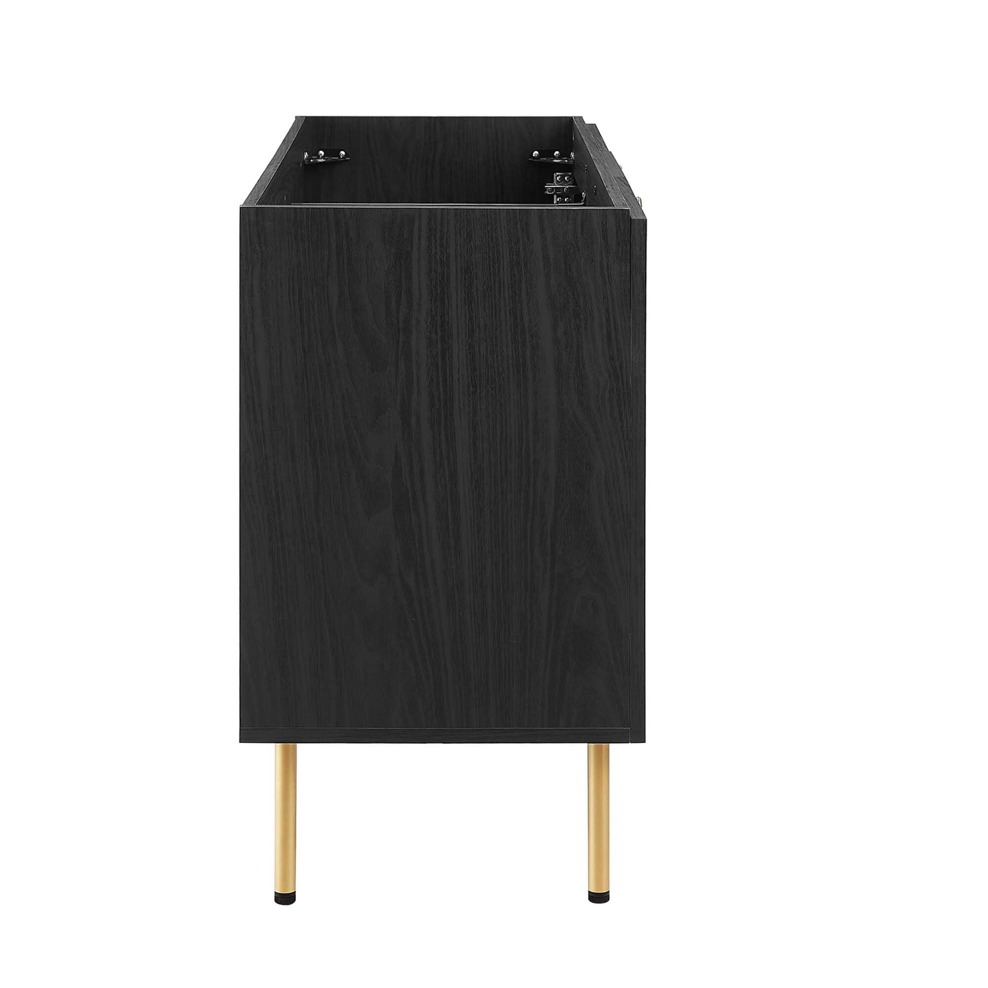 Alt View 1. Modway - Chaucer Bathroom Cabinet Basin Not Included by Modway - Black.