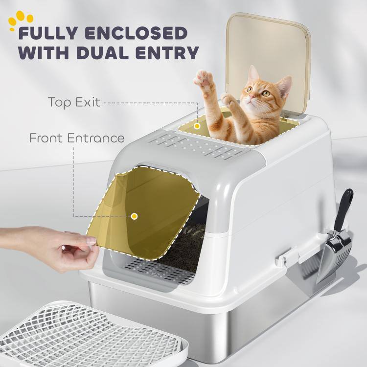 FULLY ENCLOSED WITH DUAL ENTRY

Top Exit
Front Entrance