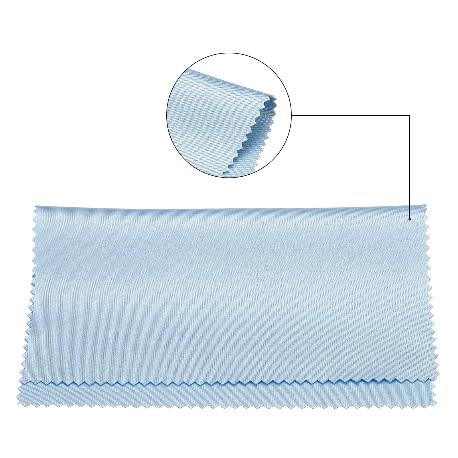 Alt View 2. Unique Bargains - Eyeglass Microfiber Cleaning Cloth 7"x6", 20pcs Soft Wipe for Lens, Eyeglasses, Screens in Individual Vinyl Pouch - Blue.