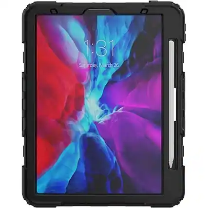Front. SaharaCase - Protection Case for Apple iPad Pro 11" (2nd, 3rd, and 4th Gen 2020-2022) - Black.