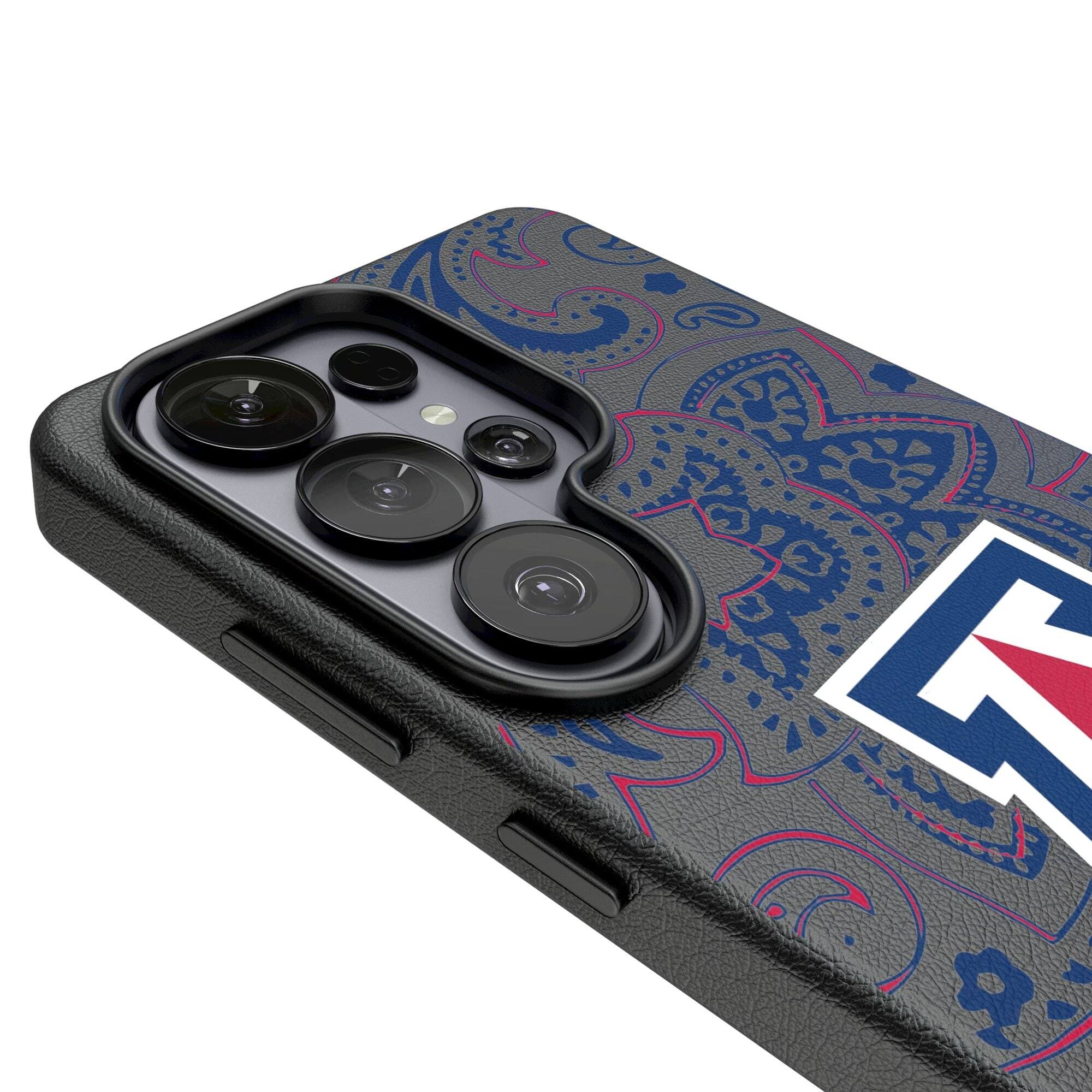 Alt View 2. Keyscaper - Arizona Wildcats Paisley Galaxy Magnetic Bump Case - S25 - Black.
