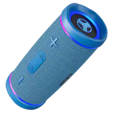 Front. TREBLAB - HD77 Premium Bluetooth Portable Speaker with Impactful Bass, 30W Portable Wireless Audio, 20H Battery, IPX7 Waterproof - Blue.