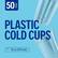 50 COUNT PLASTIC COLD CUPS
SIZE 16 oz (473 mL)