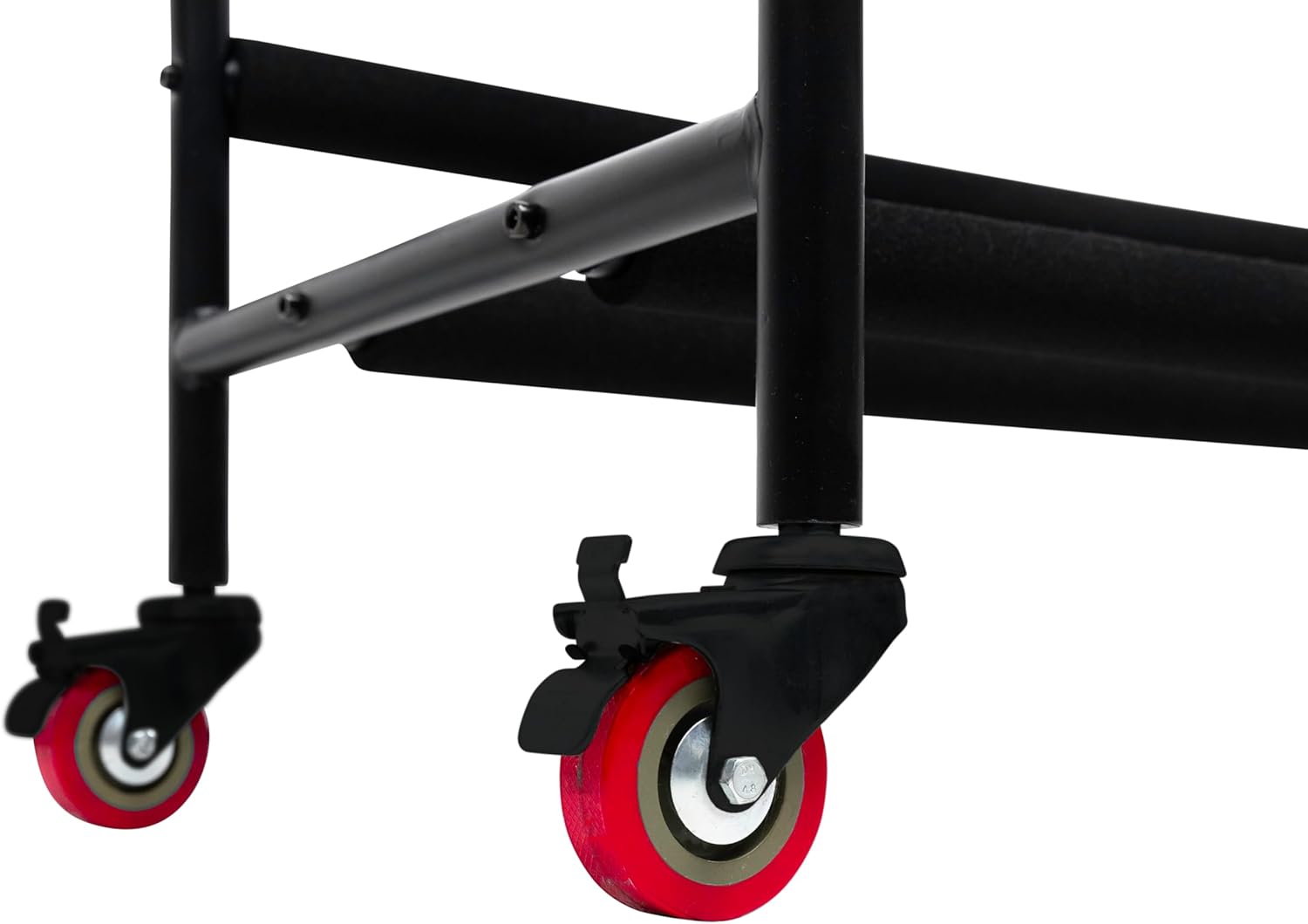 Angle. Gator - Two-Tier Snare Drum Storage Rack with Locking Casters and Foam Padding Holds Up to 10 Drums.
