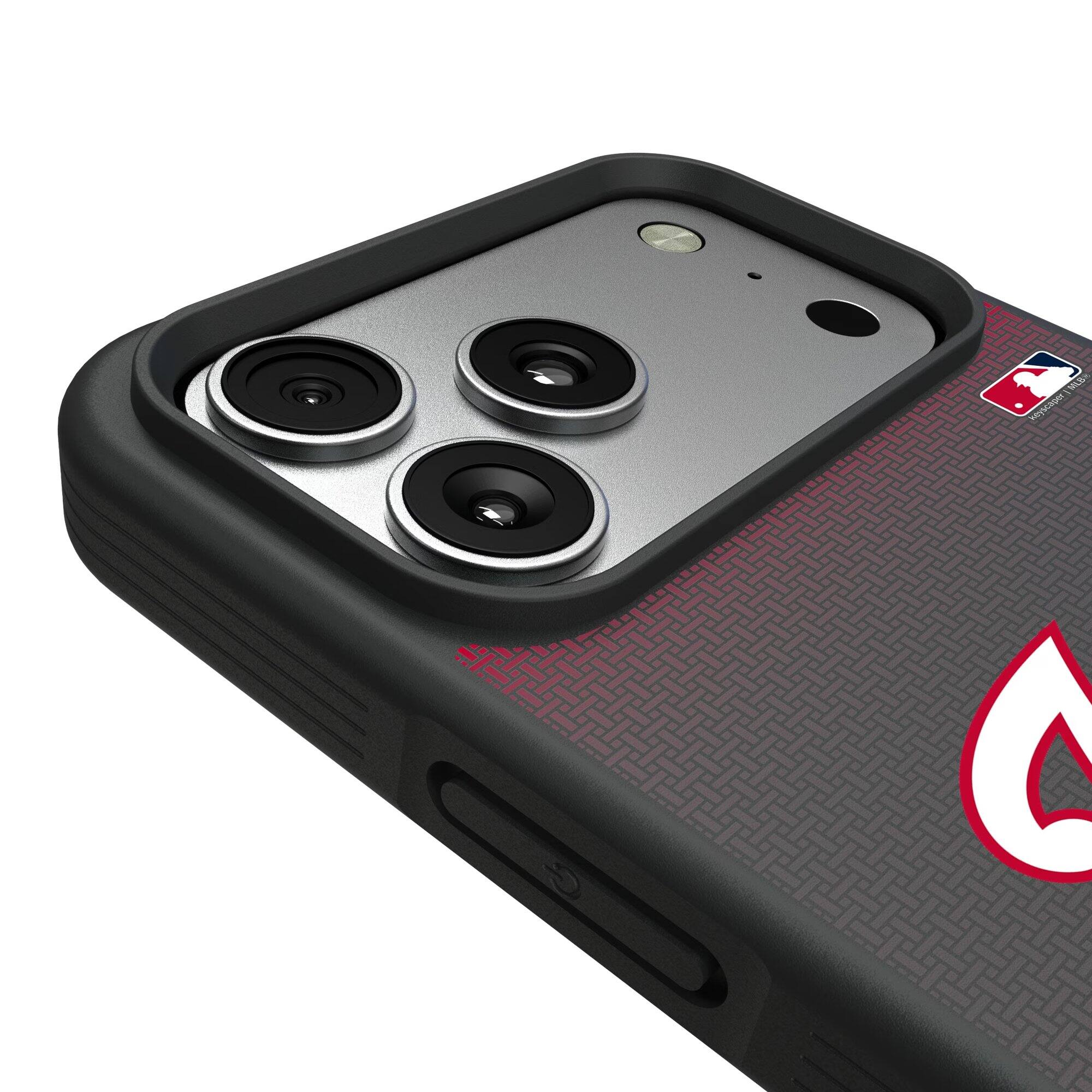 Alt View 2. Keyscaper - Washington Nationals Bump Case with 8.2ft Drop Protection - 15 Pro Max - Black.