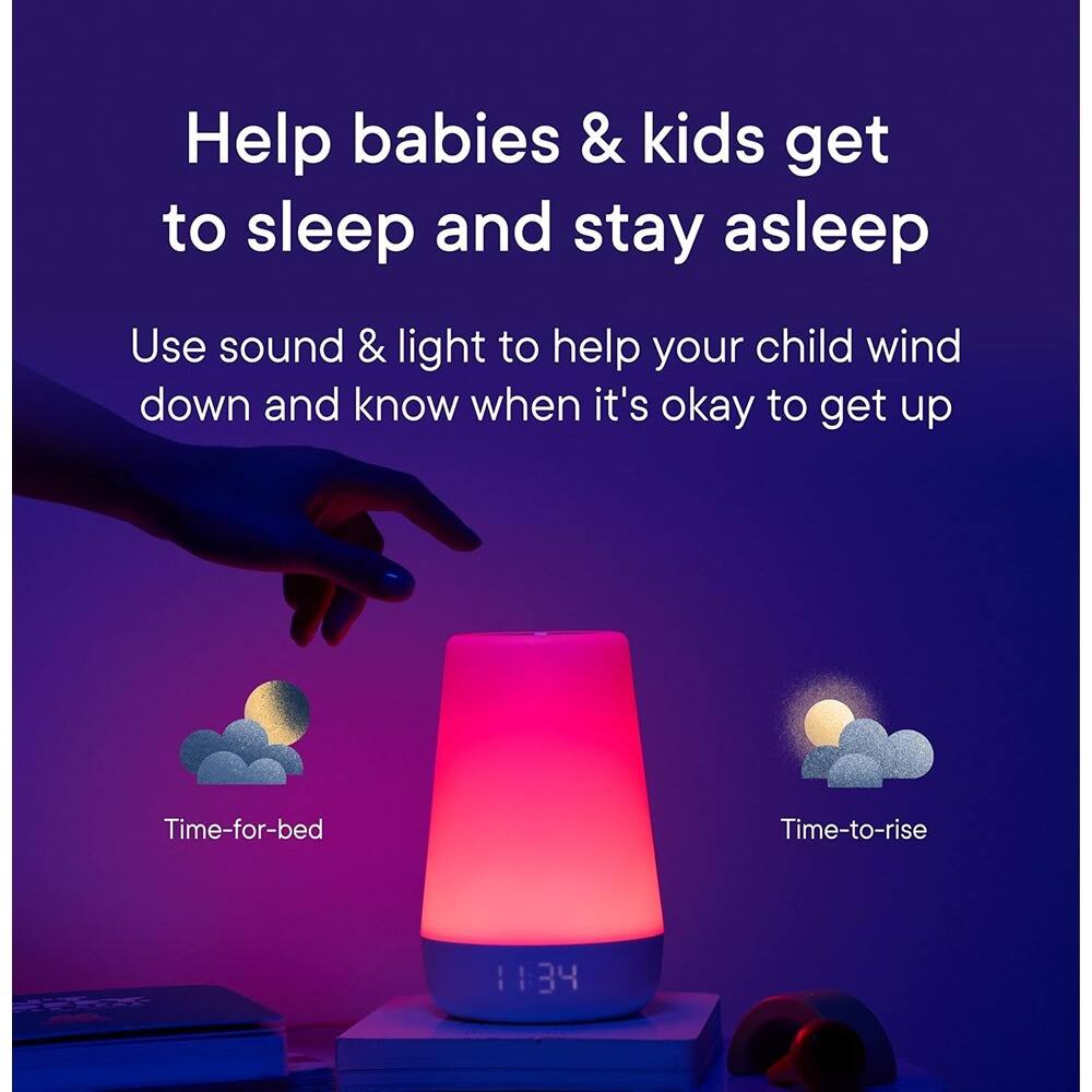 Help babies & kids get to sleep and stay asleep

Use sound & light to help your child wind down and know when it's okay to get up

Time-for-bed

Time-to-rise

11:34
