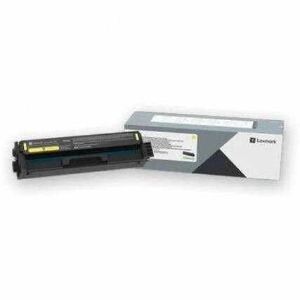 Front. Lexmark - Lexmark Unison Original Extra High Yield Laser Toner Cartridge - Yellow - 1 Each - 6700 Pages - Yellow.