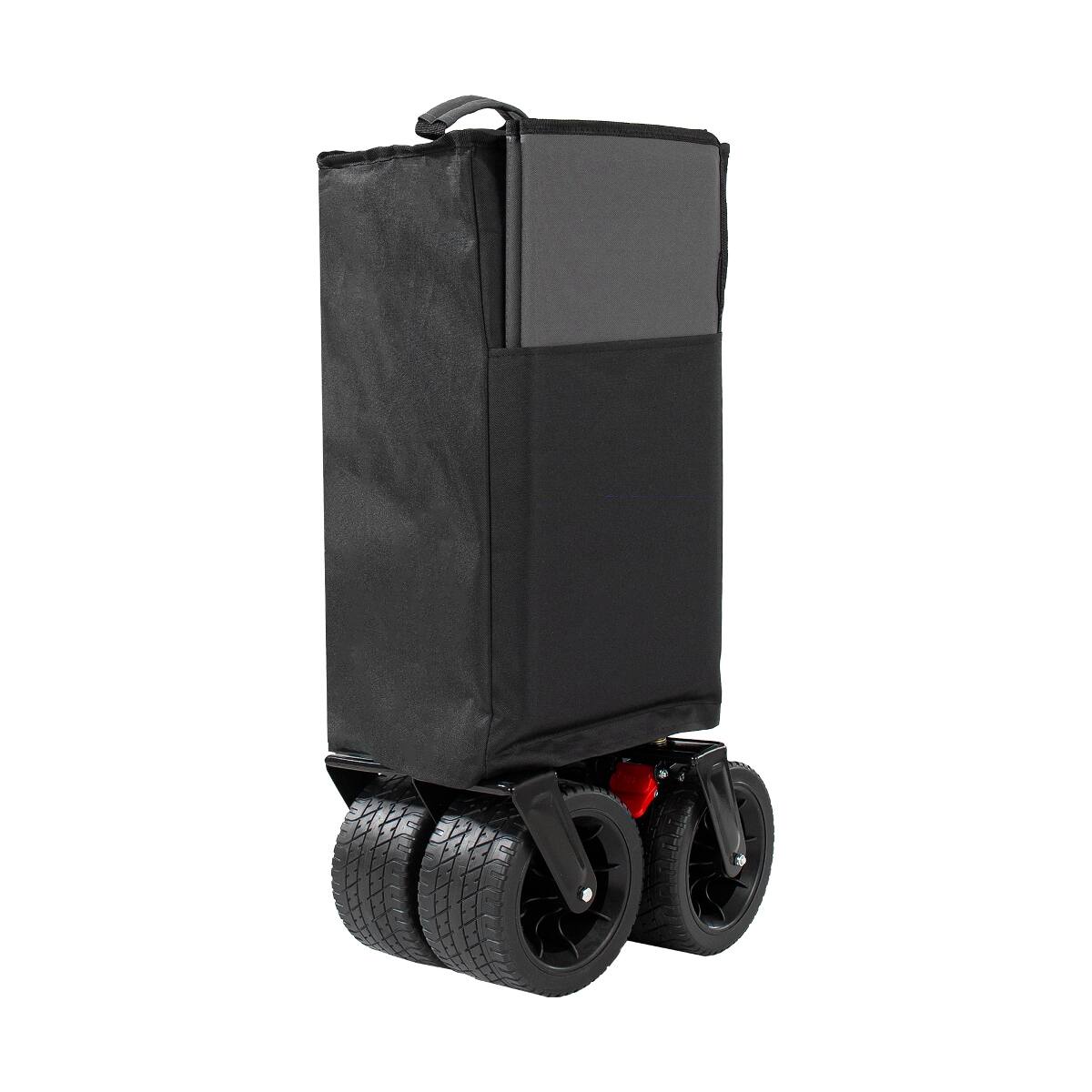 Alt View 3. Loheer - Loheer 58 Inch Foldable Wagon with Extended Tailgate, 500 lb Capacity, All-Terrain Wheels, Black.