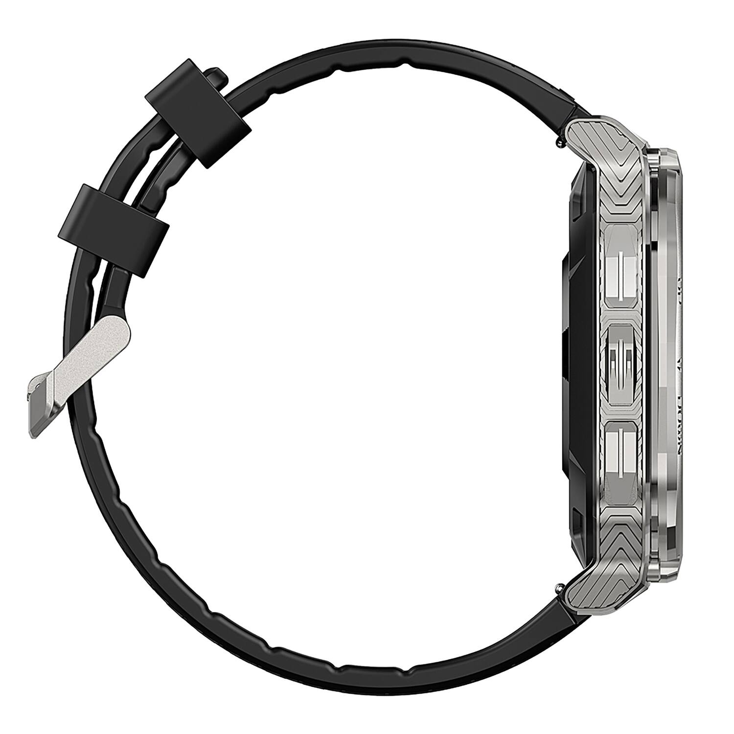 Alt View 9. KOSPET - M3 Smartwatch 1.96" AMOLED Touchscreen, Bluetooth, 170+ Sports Modes, Military-Grade Protection - Silver.