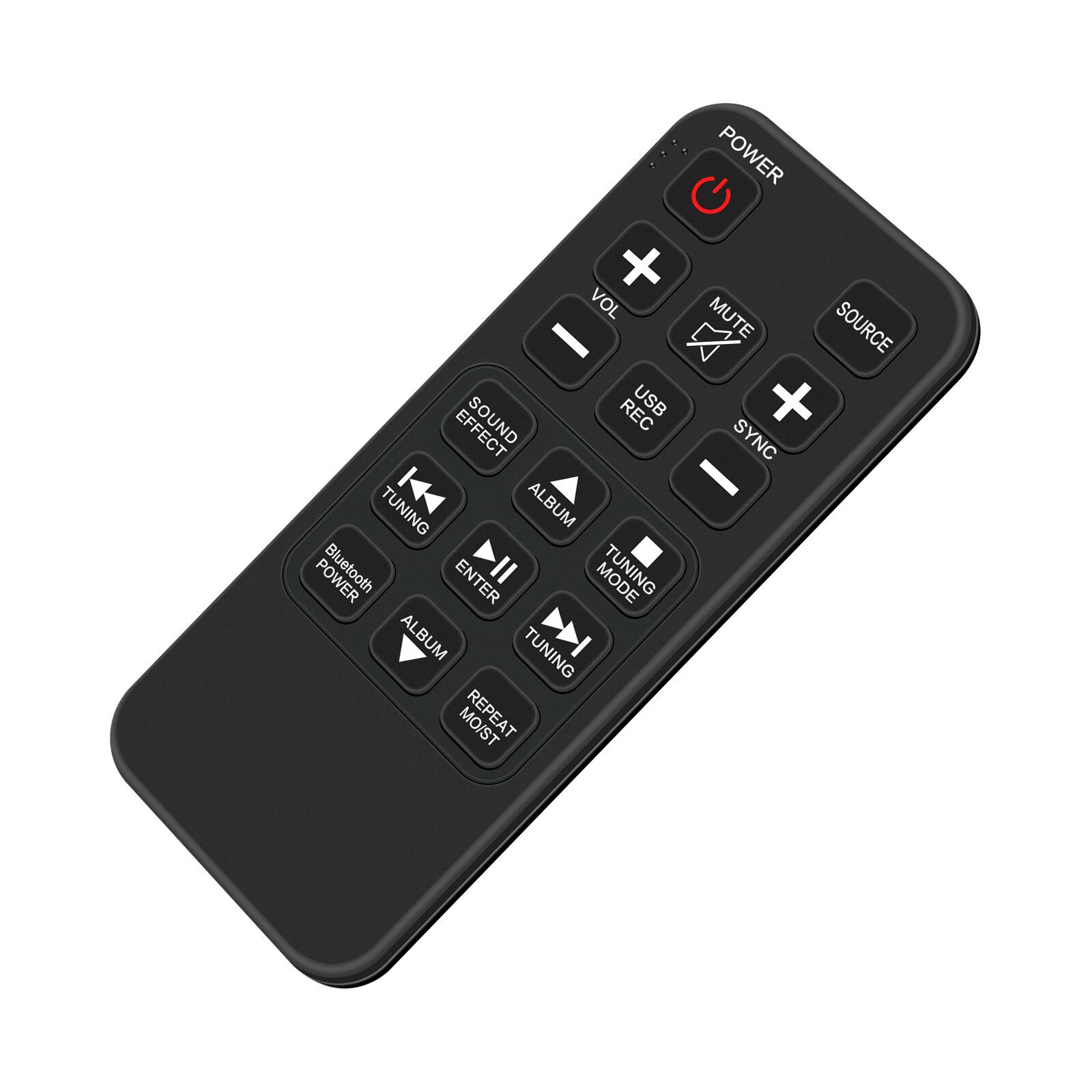 POWER + VOL MUTE  REC USB SOUND SYNC  TUNING ALBUM POWER ENTER DII TUNING ALBUM TUNING REPEAT SOURCE