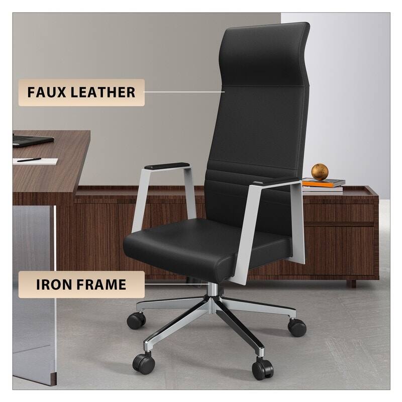 FAUX LEATHER  
IRON FRAME
