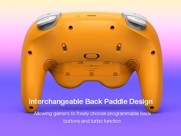 Interchangeable Back Paddle Design  
Allowing gamers to freely choose programmable back buttons and turbo function