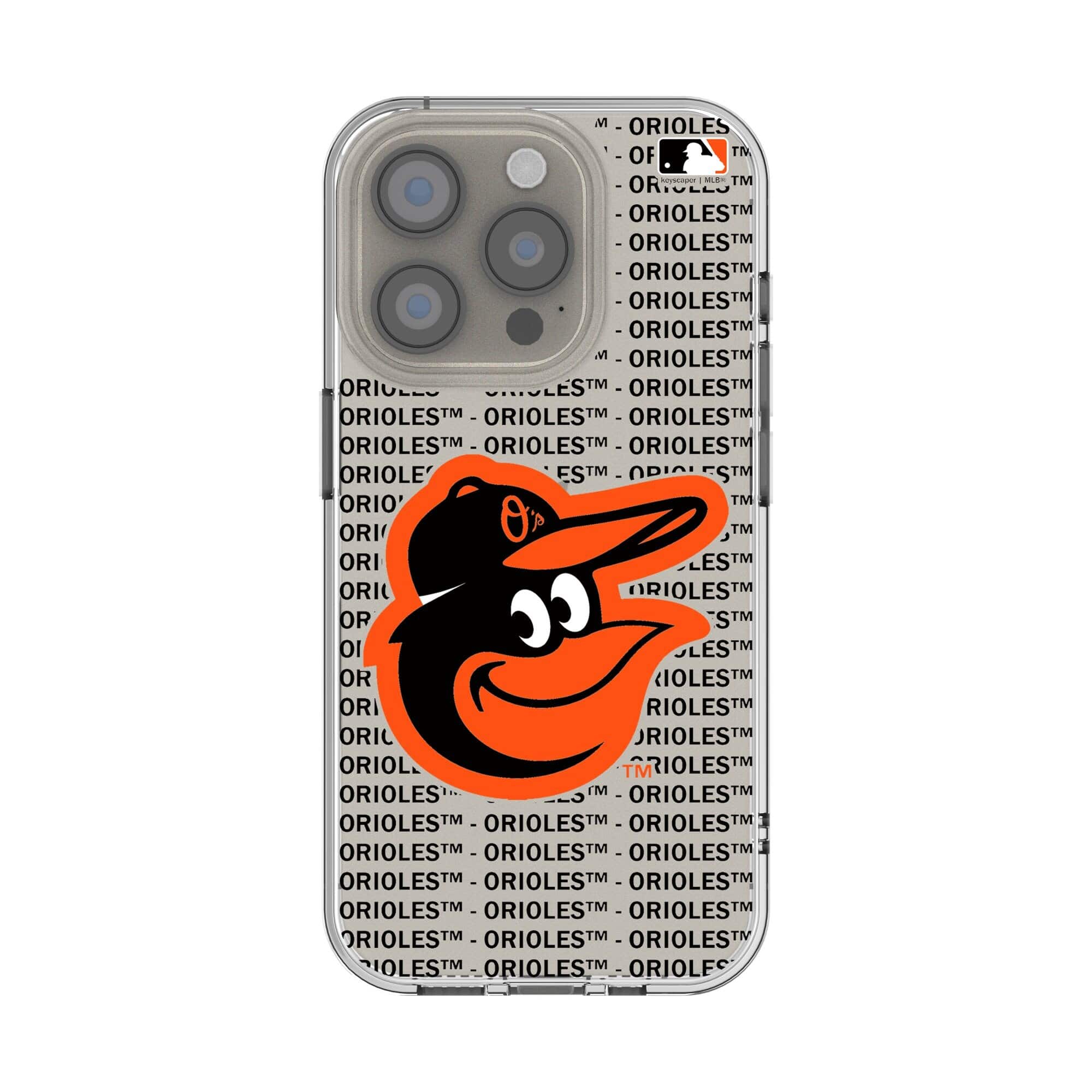 Keyscaper - MLB - Baltimore Orioles Text Backdrop Clear iPhone Case - 12/12 Pro - Multicolor price history on PriceWatchPro