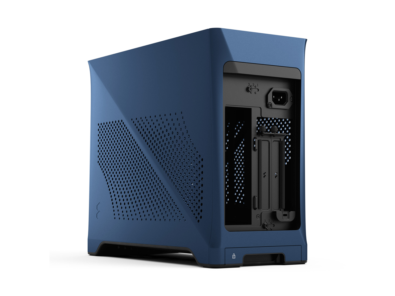 Alt View 9. Fractal Design - Fractal Design Era 2 Gaming Computer Case - Midnight Blue - Aluminium, Anodized Aluminum - 2 x 120mm Fan(s) Installed - Hydrangea Blue.