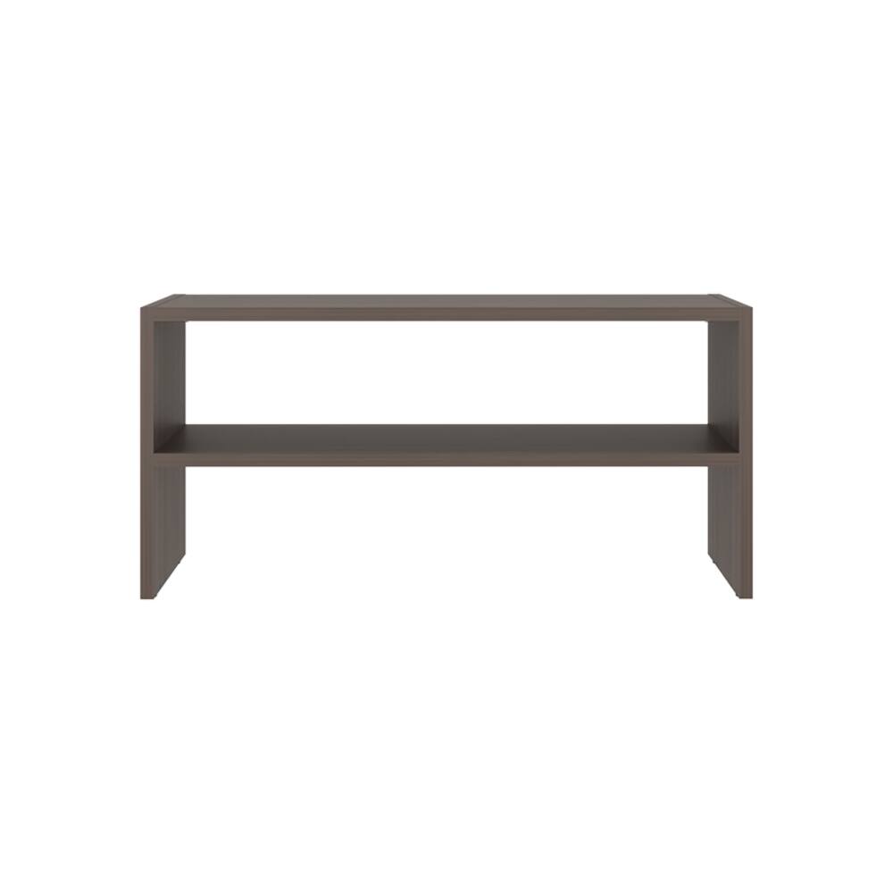 Angle. Loheer - Loheer Compact Modern Shoe Organizer with 3 Doors, Grey Particle Board, 28.3 Inch Wide - Grey.