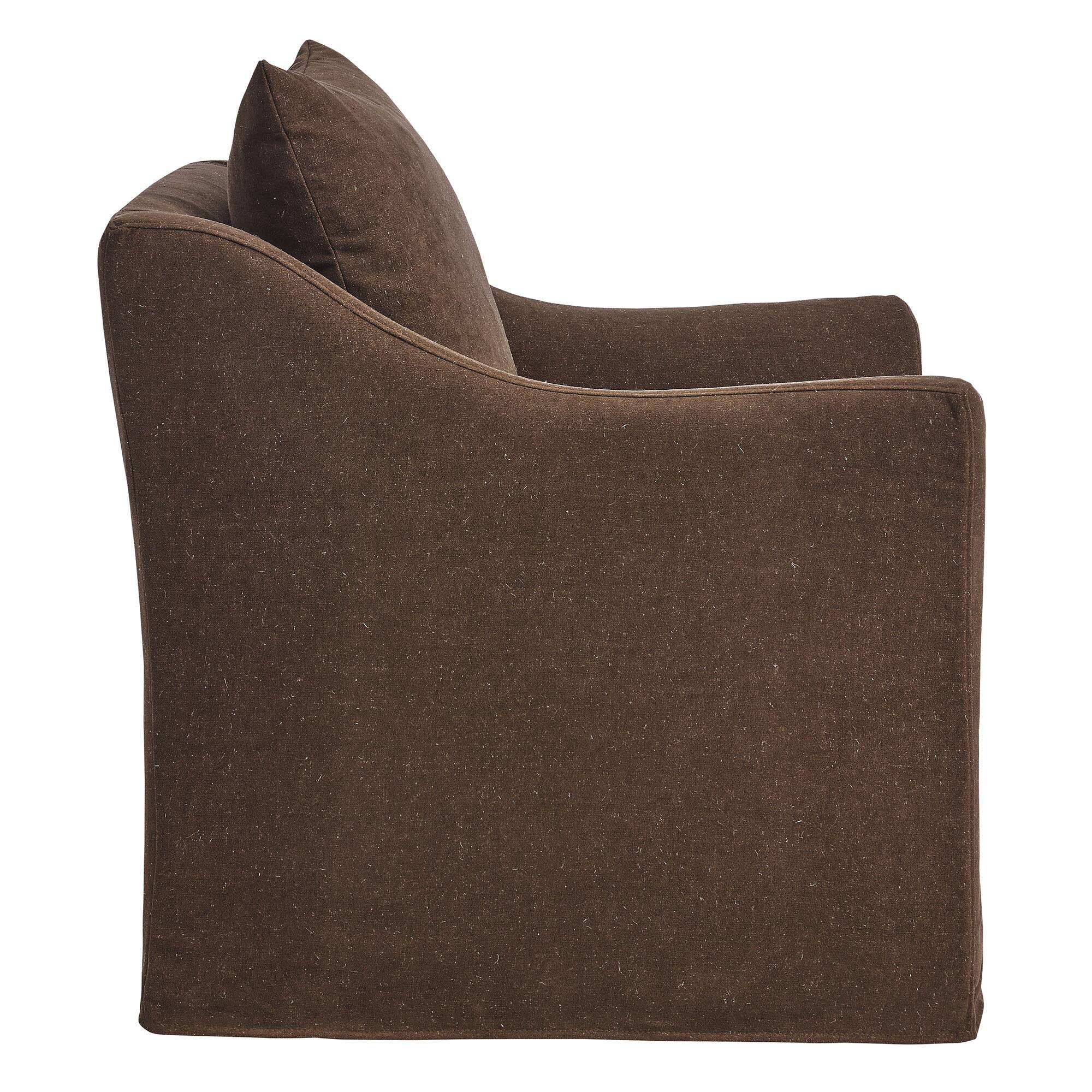 Alt View 2. Modway - Somerset Slipcovered Linen Blend Armchair by Modway - Cocoa.