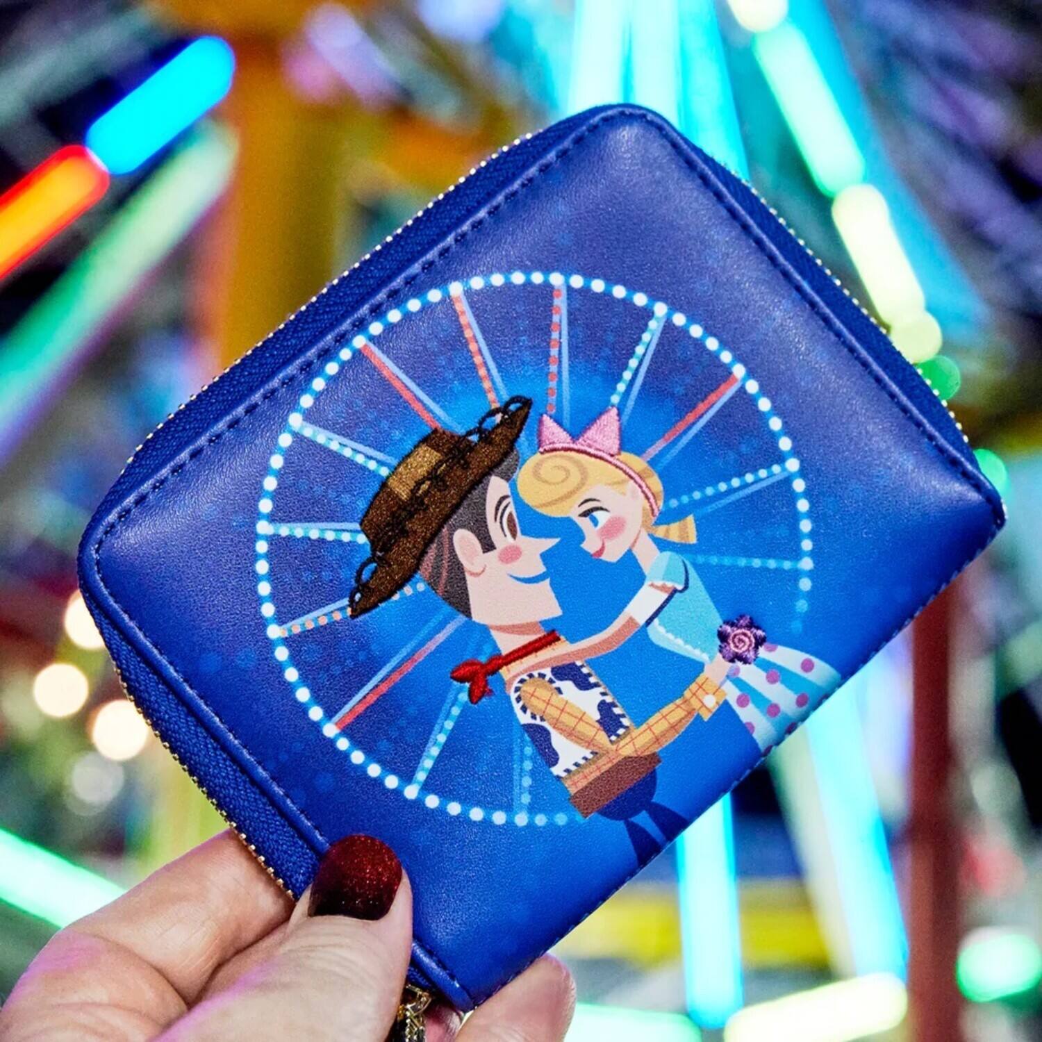 Alt View 1. LoungeFly - LOUNGEFLY PIXAR MOMENT: TOY STORY WOODY BO PEEP WALLET   - APPAREL - Multicolor.