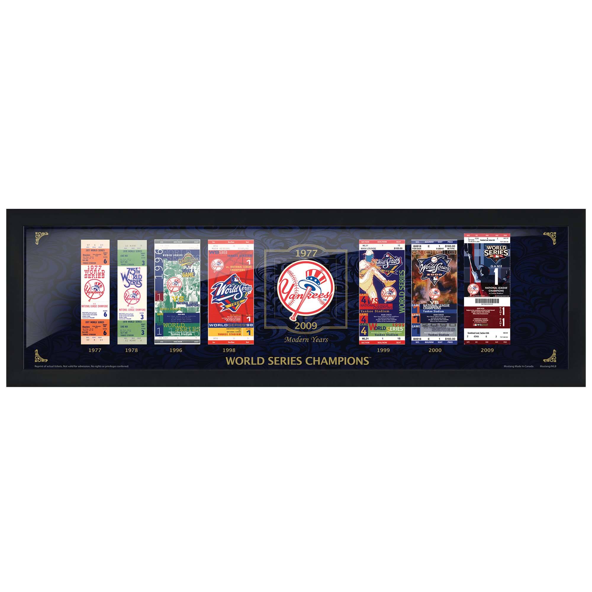Mustang Drinkware - New York Yankees 6'' x 22'' Tickets to History: The Modern Day Wall Art - Multicolor