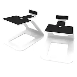 Kanto - SE6 Elevated Desktop Speaker Stands for Large Speakers - Pair - White