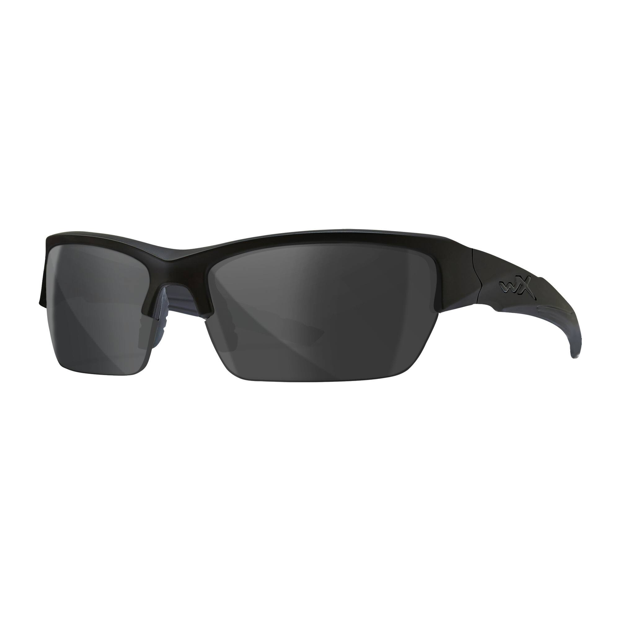 Left. Wiley X - Wiley X Changeable WX Valor Sunglasses (Polarized Smoke Gray Lens) - Gray.