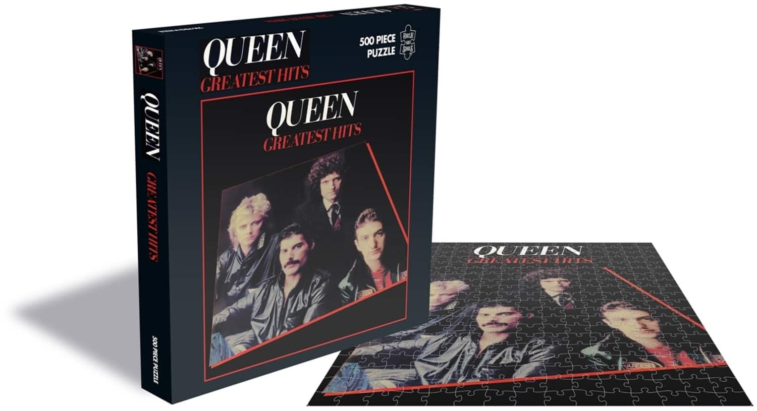 PopMarket - Queen - RockSaws - Queen Greatest Hits (500 Piece Jigsaw Puzzle) - GAMES (MISC) - Multicolor