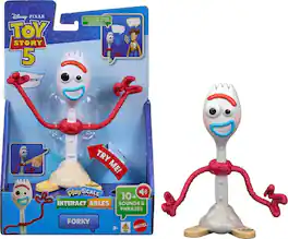 Mattel - Pixar Toy Story 5: 7'' Forky Figure, Interactables PlayScale - COLLECTIBLES - Multicolor